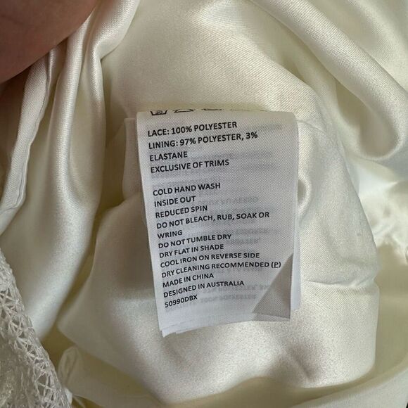 Bardot Women's Indra Ivory Crochet Lace Midi Dress - Picture 10 of 13